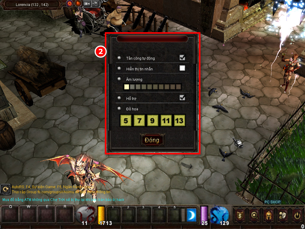 Chức năng chính của Game MU Thiên Binh